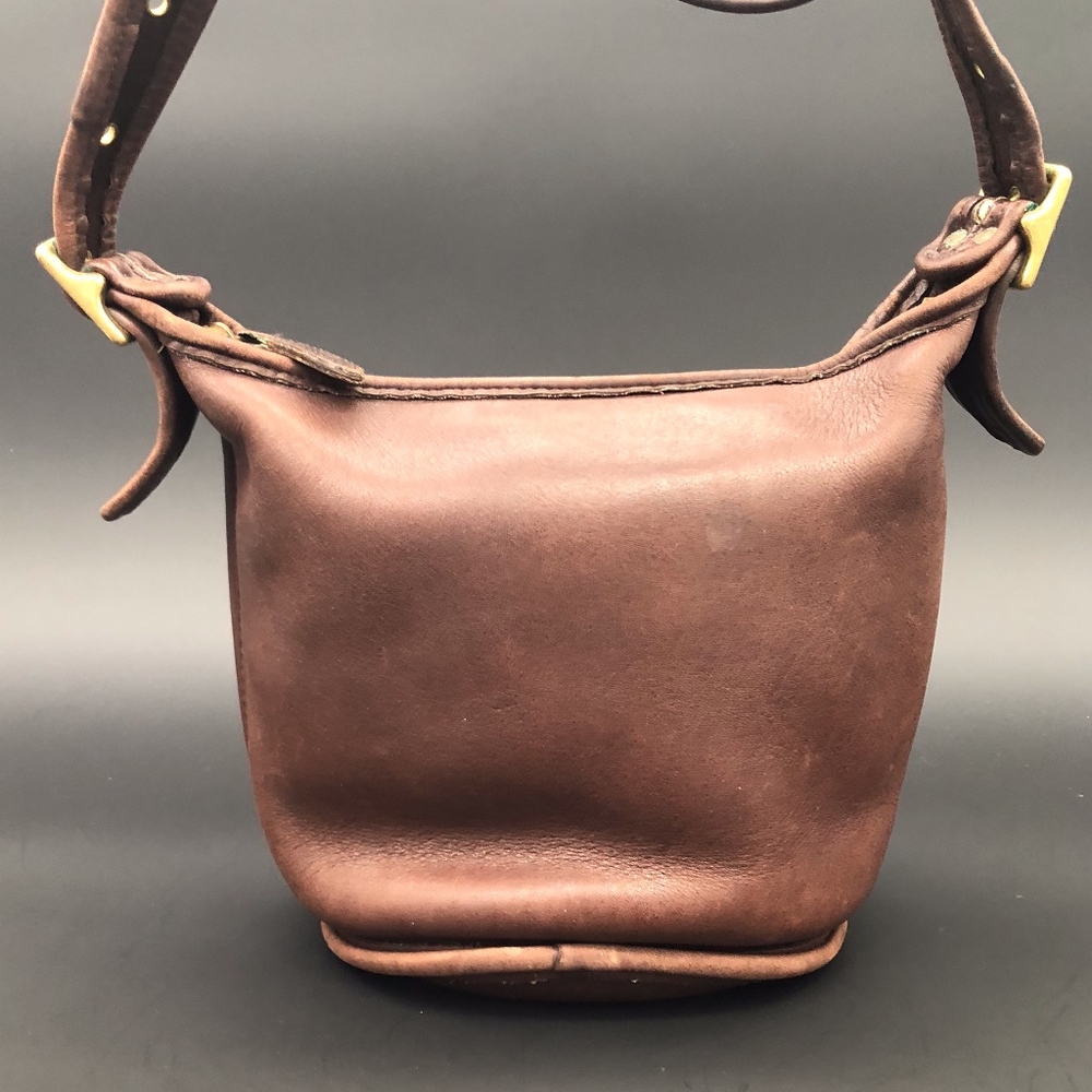 Vintage Coach Brown Shoulder Small Hobo Bag